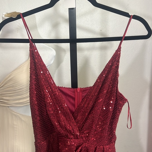 Women V Neck Party Dress‎ Sleeveless, Sexy Sequins Dress, Ladies Dress Mini - Picture 4 of 6